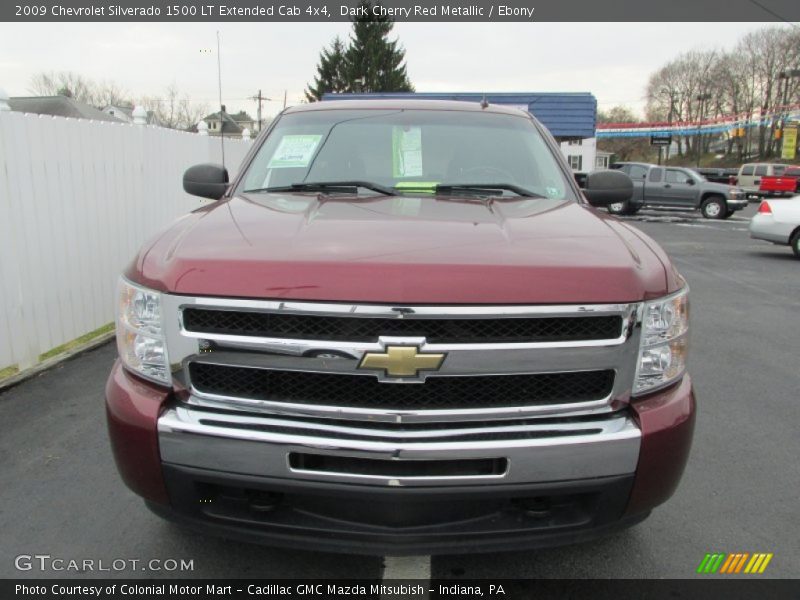 Dark Cherry Red Metallic / Ebony 2009 Chevrolet Silverado 1500 LT Extended Cab 4x4
