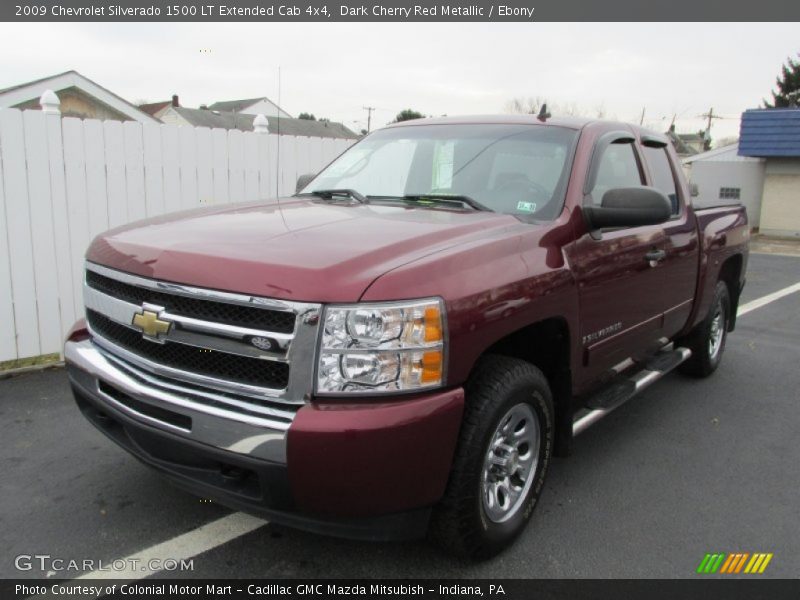 Dark Cherry Red Metallic / Ebony 2009 Chevrolet Silverado 1500 LT Extended Cab 4x4