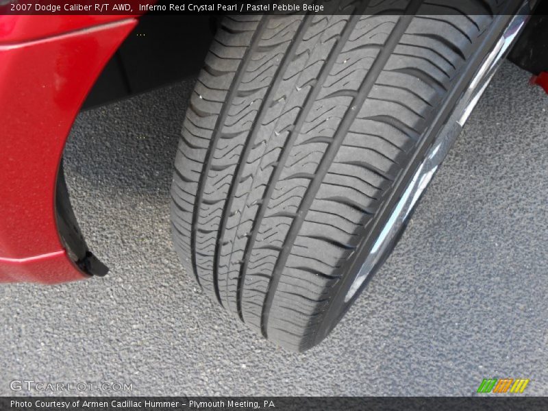 Inferno Red Crystal Pearl / Pastel Pebble Beige 2007 Dodge Caliber R/T AWD