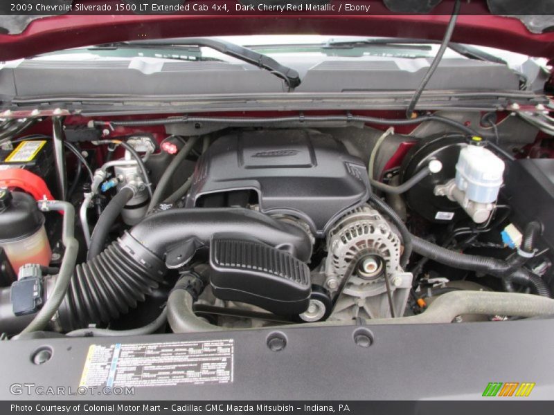 Dark Cherry Red Metallic / Ebony 2009 Chevrolet Silverado 1500 LT Extended Cab 4x4