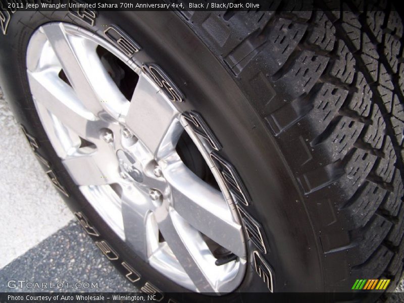 Black / Black/Dark Olive 2011 Jeep Wrangler Unlimited Sahara 70th Anniversary 4x4