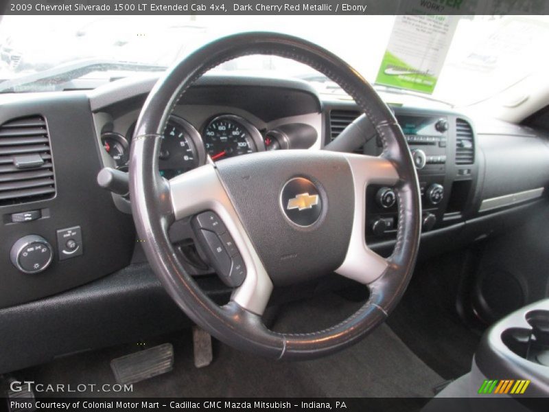 Dark Cherry Red Metallic / Ebony 2009 Chevrolet Silverado 1500 LT Extended Cab 4x4