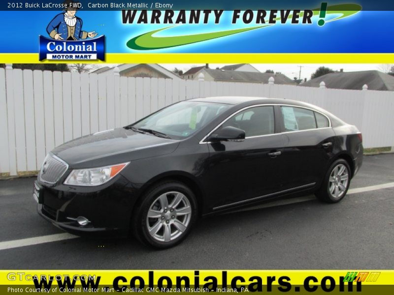 Carbon Black Metallic / Ebony 2012 Buick LaCrosse FWD
