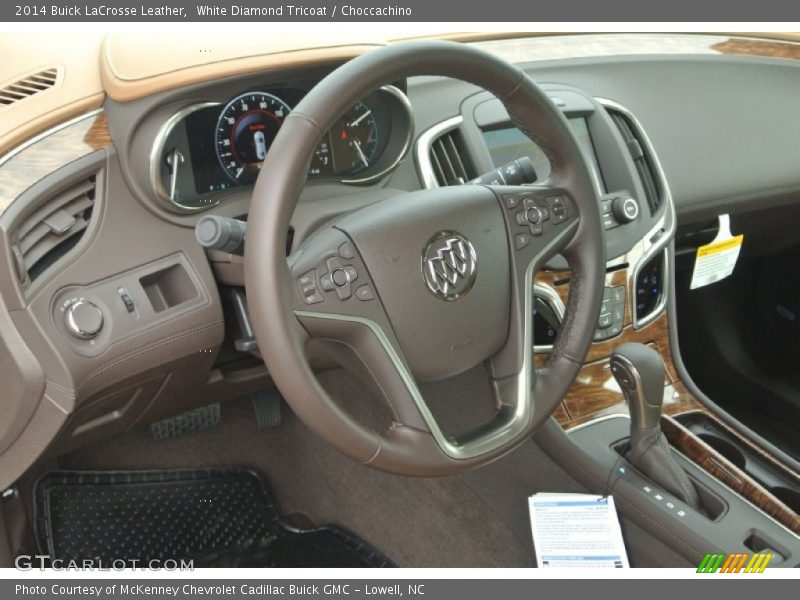 White Diamond Tricoat / Choccachino 2014 Buick LaCrosse Leather