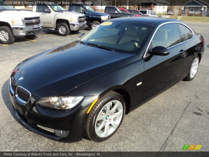 Jet Black / Cream Beige 2008 BMW 3 Series 335xi Coupe