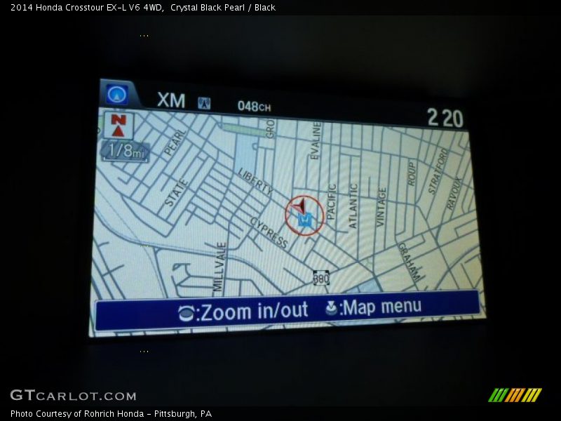 Navigation of 2014 Crosstour EX-L V6 4WD