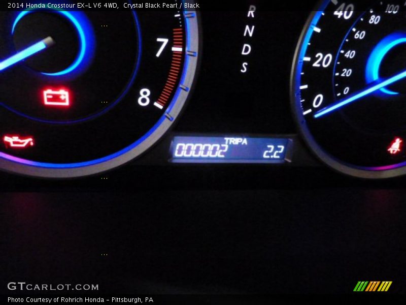 Crystal Black Pearl / Black 2014 Honda Crosstour EX-L V6 4WD