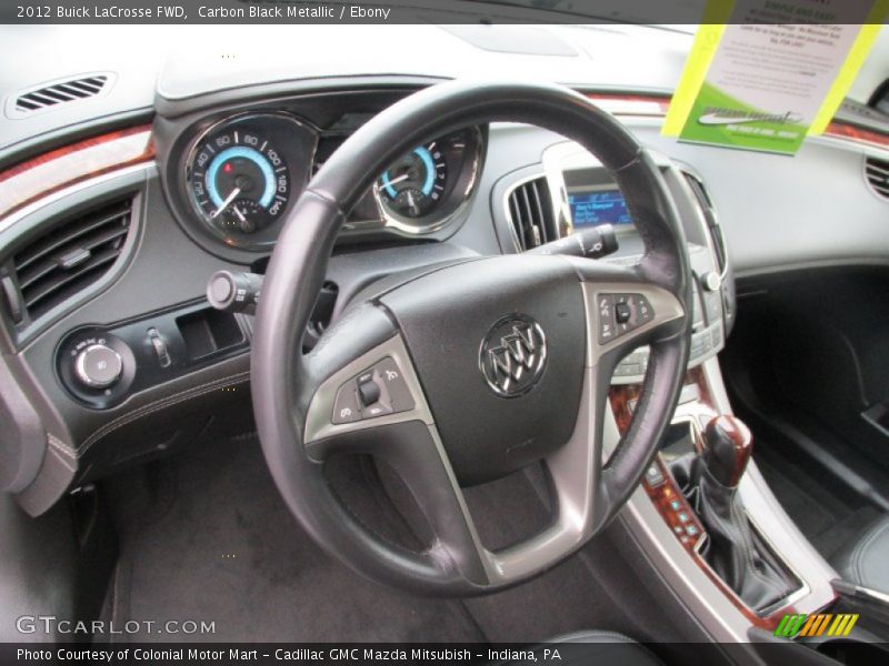 Carbon Black Metallic / Ebony 2012 Buick LaCrosse FWD