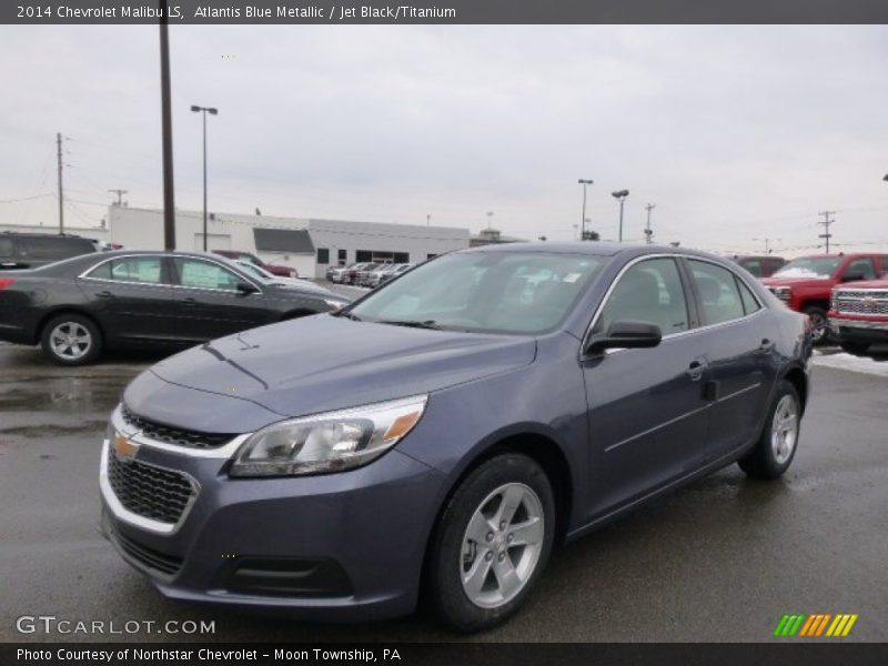 Atlantis Blue Metallic / Jet Black/Titanium 2014 Chevrolet Malibu LS
