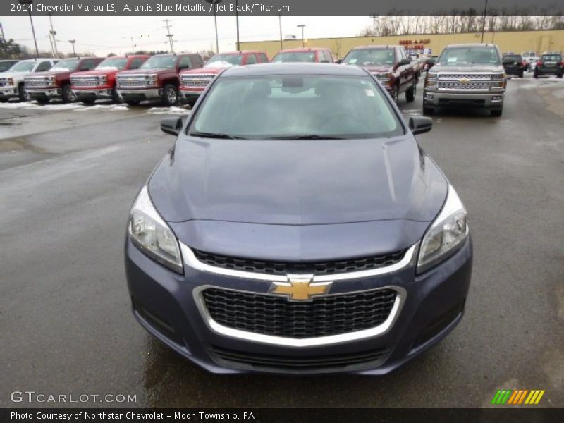 Atlantis Blue Metallic / Jet Black/Titanium 2014 Chevrolet Malibu LS