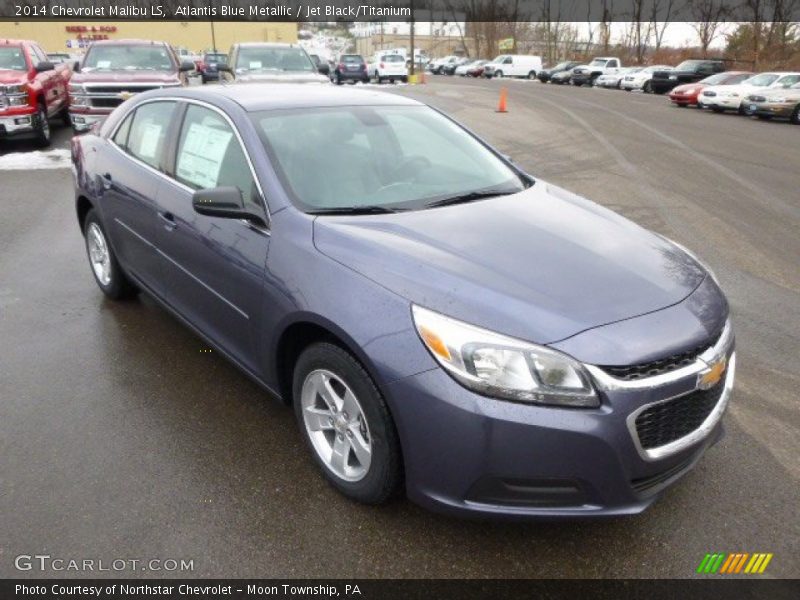 Atlantis Blue Metallic / Jet Black/Titanium 2014 Chevrolet Malibu LS