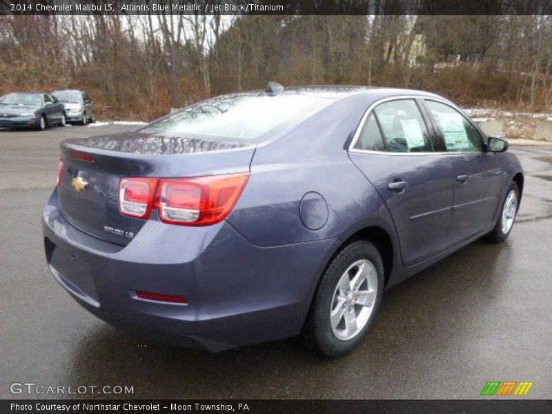 Atlantis Blue Metallic / Jet Black/Titanium 2014 Chevrolet Malibu LS