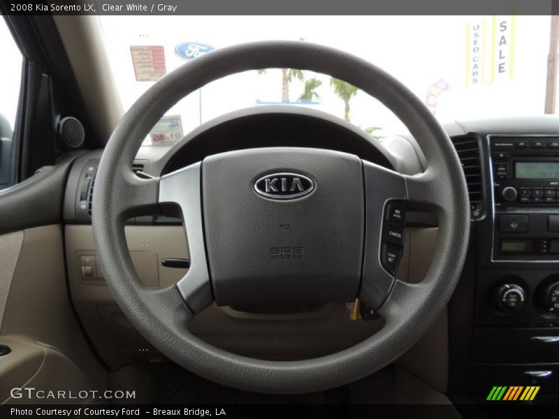 Clear White / Gray 2008 Kia Sorento LX