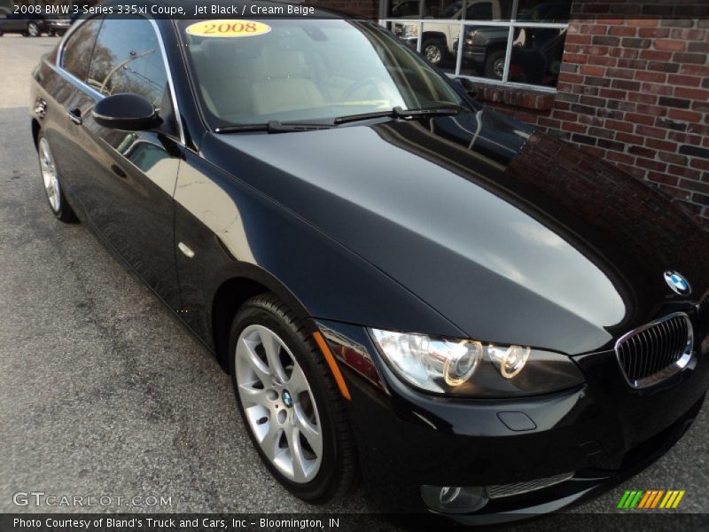 Jet Black / Cream Beige 2008 BMW 3 Series 335xi Coupe