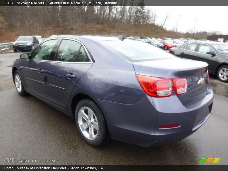 Atlantis Blue Metallic / Jet Black/Titanium 2014 Chevrolet Malibu LS