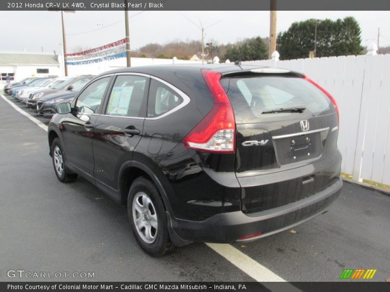Crystal Black Pearl / Black 2012 Honda CR-V LX 4WD
