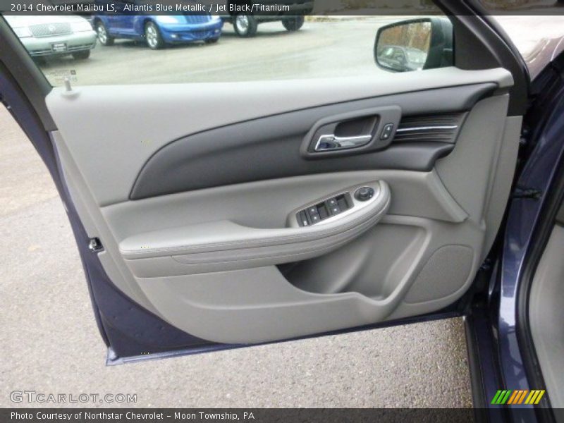 Atlantis Blue Metallic / Jet Black/Titanium 2014 Chevrolet Malibu LS