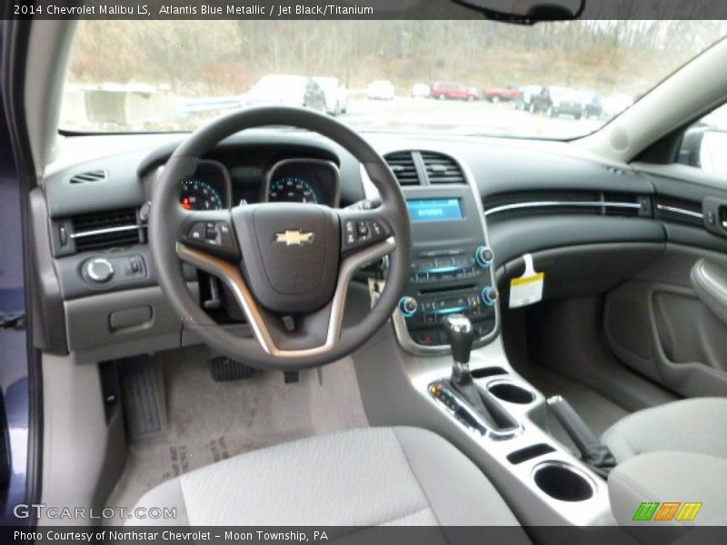 Atlantis Blue Metallic / Jet Black/Titanium 2014 Chevrolet Malibu LS