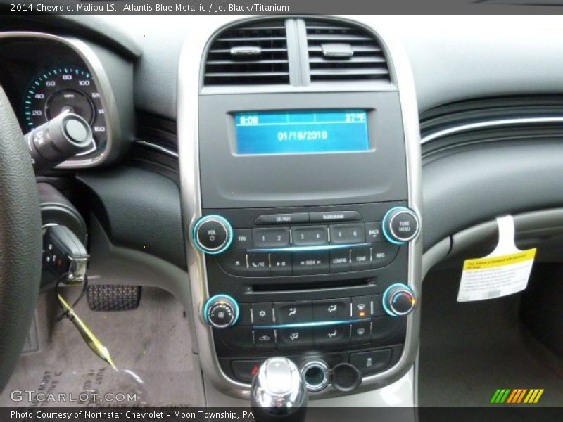Atlantis Blue Metallic / Jet Black/Titanium 2014 Chevrolet Malibu LS