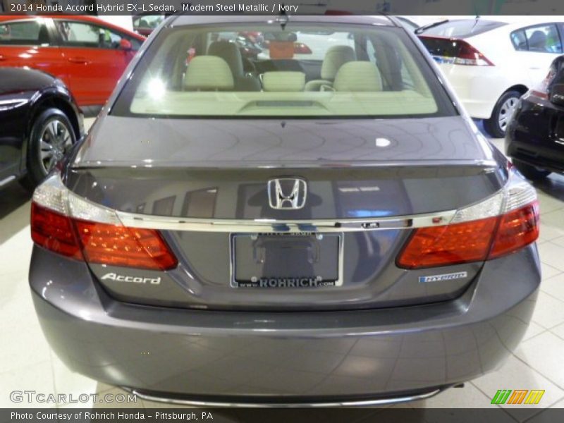 Modern Steel Metallic / Ivory 2014 Honda Accord Hybrid EX-L Sedan