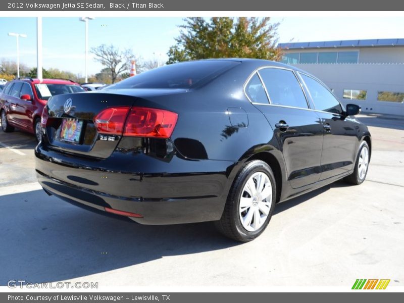 Black / Titan Black 2012 Volkswagen Jetta SE Sedan