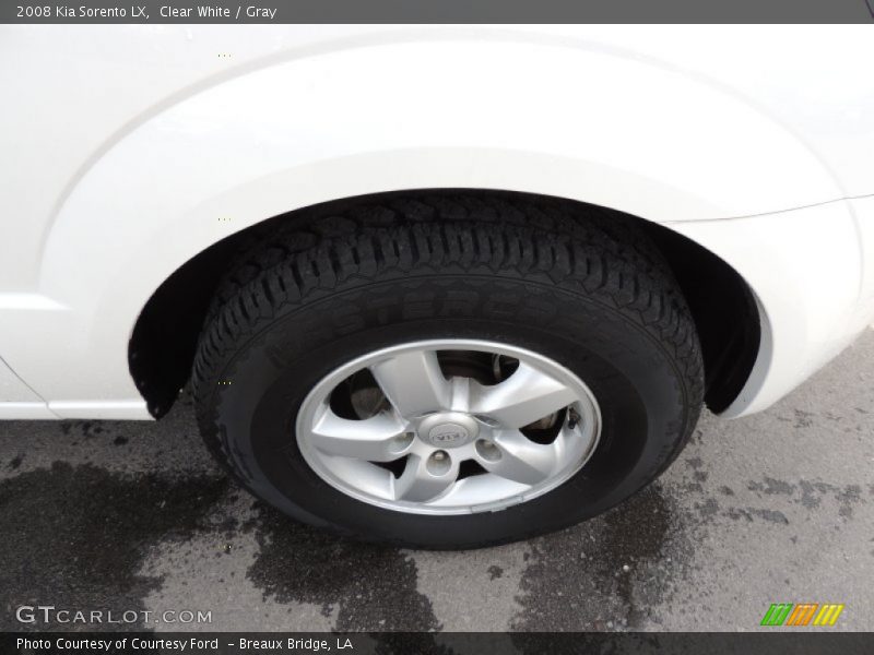 Clear White / Gray 2008 Kia Sorento LX