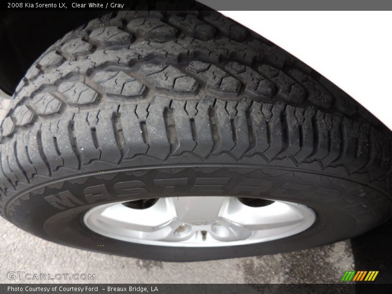 Clear White / Gray 2008 Kia Sorento LX