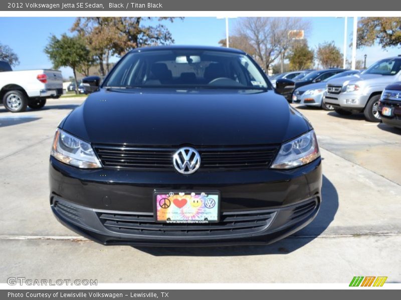 Black / Titan Black 2012 Volkswagen Jetta SE Sedan