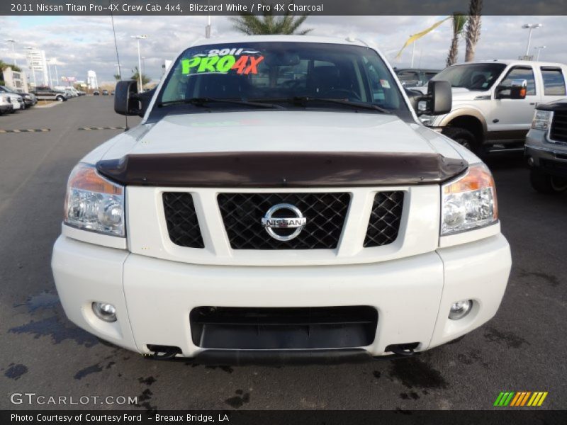 Blizzard White / Pro 4X Charcoal 2011 Nissan Titan Pro-4X Crew Cab 4x4