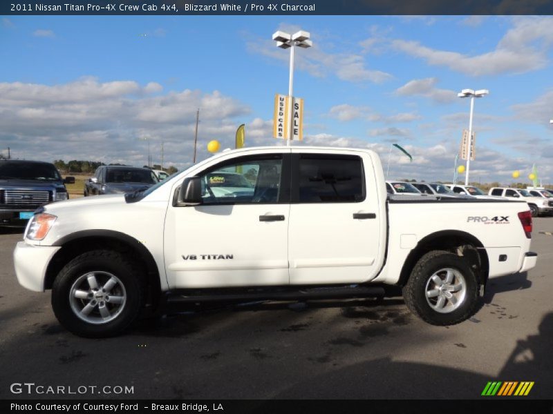 Blizzard White / Pro 4X Charcoal 2011 Nissan Titan Pro-4X Crew Cab 4x4