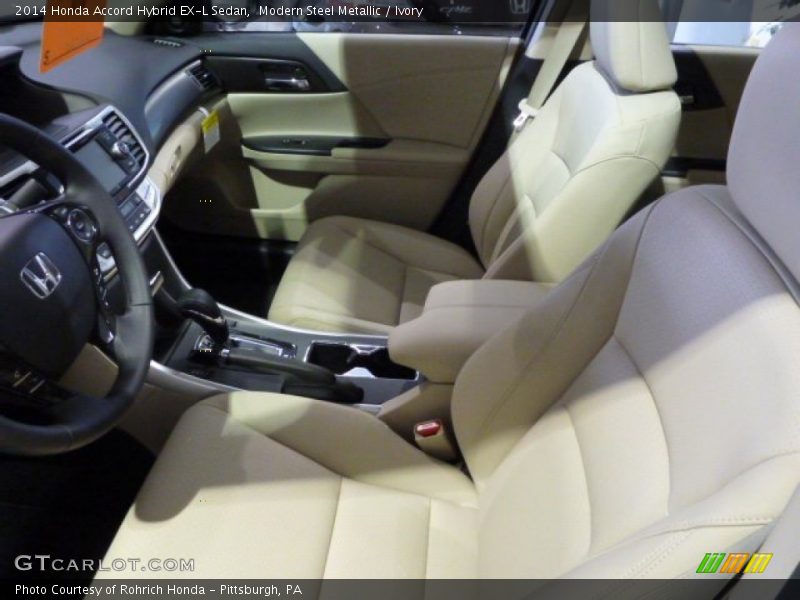 Modern Steel Metallic / Ivory 2014 Honda Accord Hybrid EX-L Sedan