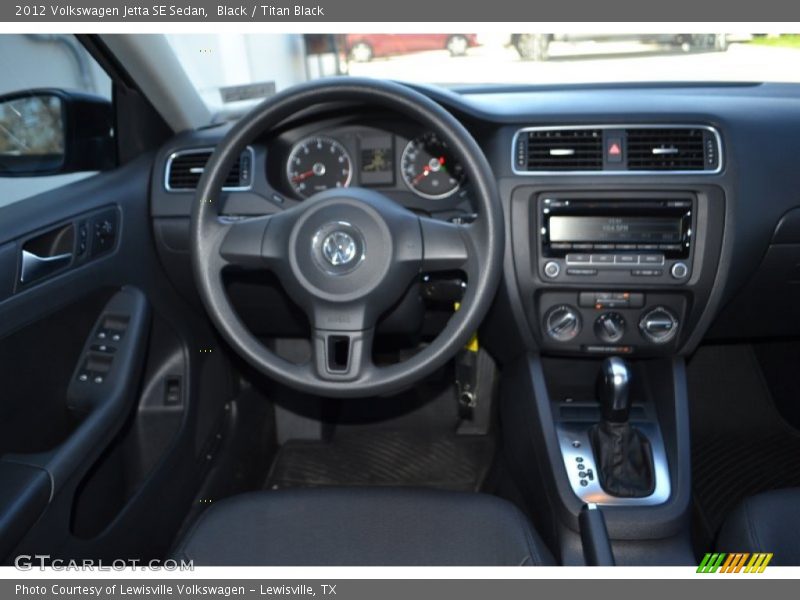 Black / Titan Black 2012 Volkswagen Jetta SE Sedan