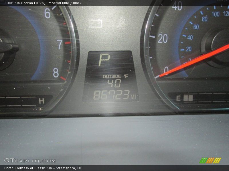 Imperial Blue / Black 2006 Kia Optima EX V6