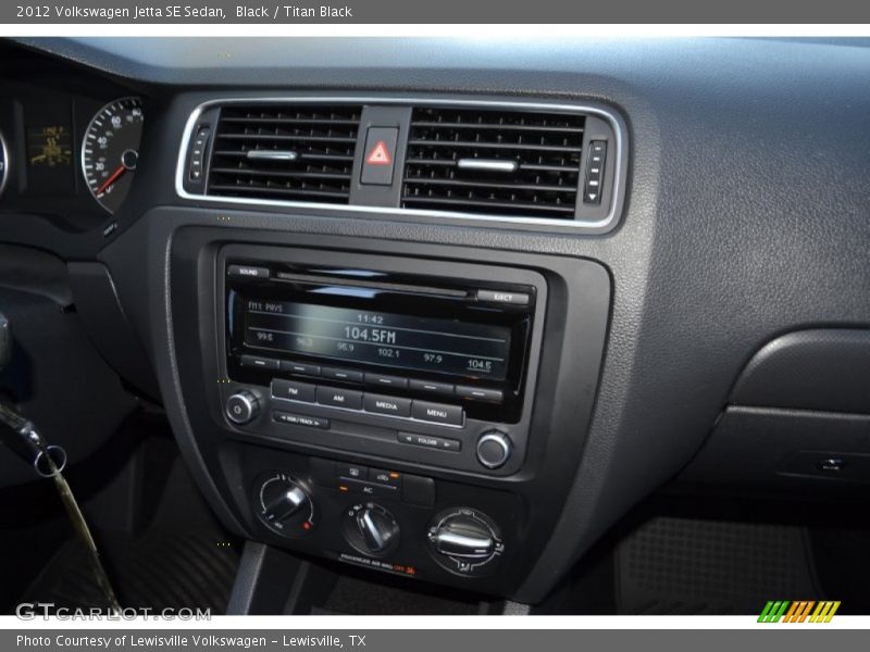Black / Titan Black 2012 Volkswagen Jetta SE Sedan