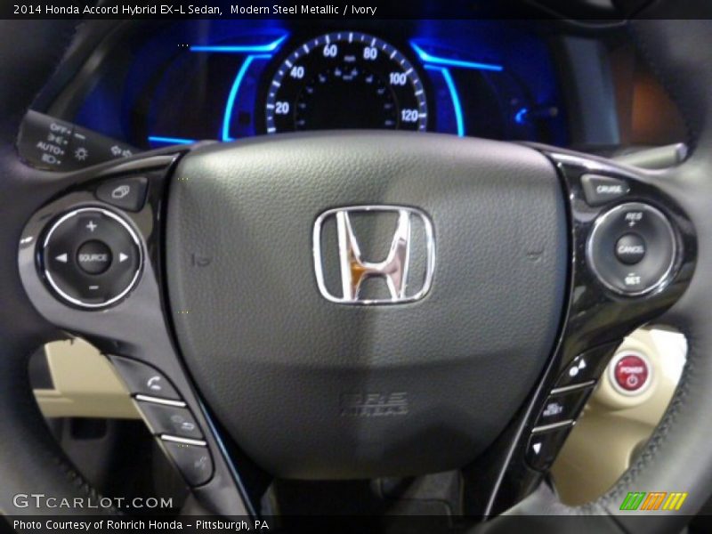 Modern Steel Metallic / Ivory 2014 Honda Accord Hybrid EX-L Sedan