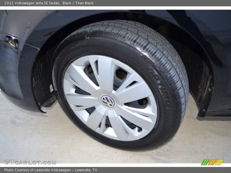 Black / Titan Black 2012 Volkswagen Jetta SE Sedan