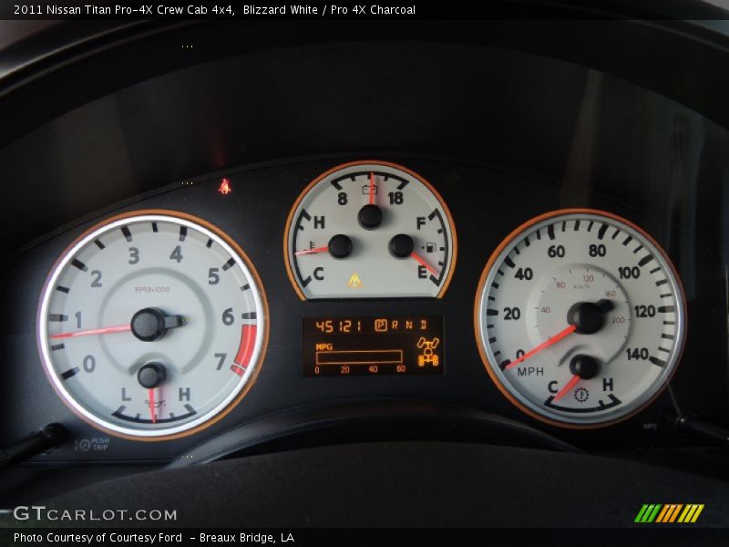 Blizzard White / Pro 4X Charcoal 2011 Nissan Titan Pro-4X Crew Cab 4x4