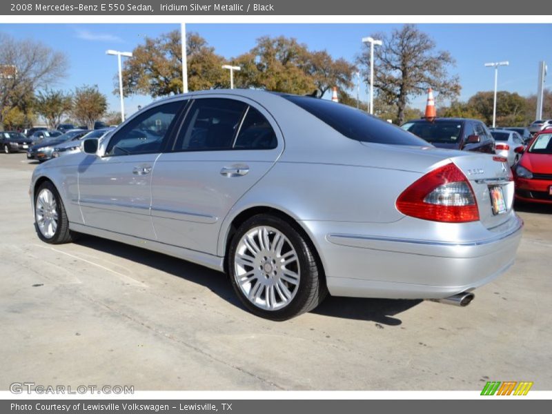 Iridium Silver Metallic / Black 2008 Mercedes-Benz E 550 Sedan