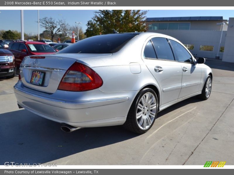 Iridium Silver Metallic / Black 2008 Mercedes-Benz E 550 Sedan