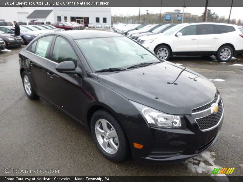 Black Granite Metallic / Jet Black 2014 Chevrolet Cruze LT