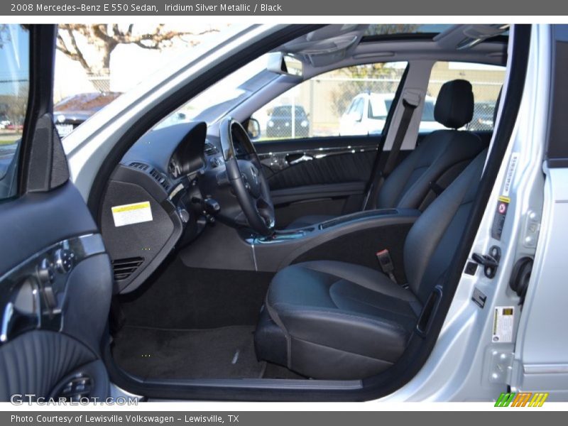 Iridium Silver Metallic / Black 2008 Mercedes-Benz E 550 Sedan