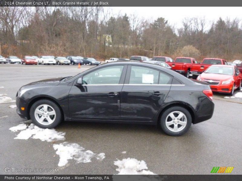 Black Granite Metallic / Jet Black 2014 Chevrolet Cruze LT