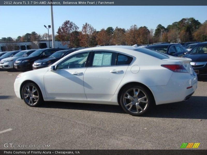 Bellanova White Pearl / Parchment 2012 Acura TL 3.7 SH-AWD Advance