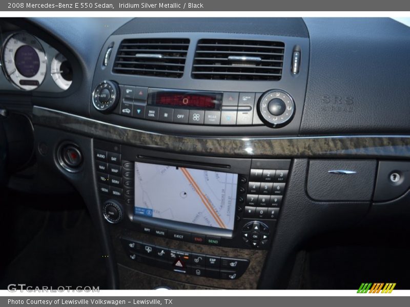 Iridium Silver Metallic / Black 2008 Mercedes-Benz E 550 Sedan