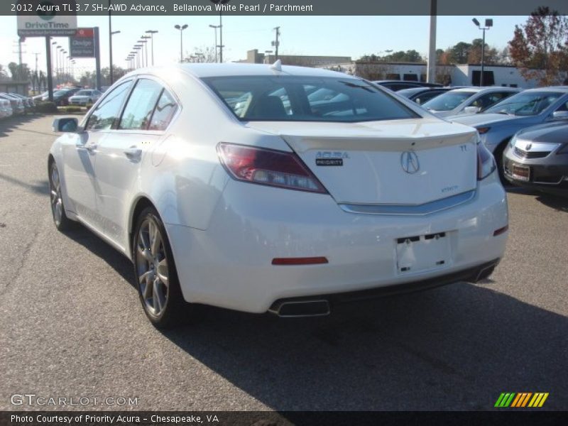 Bellanova White Pearl / Parchment 2012 Acura TL 3.7 SH-AWD Advance