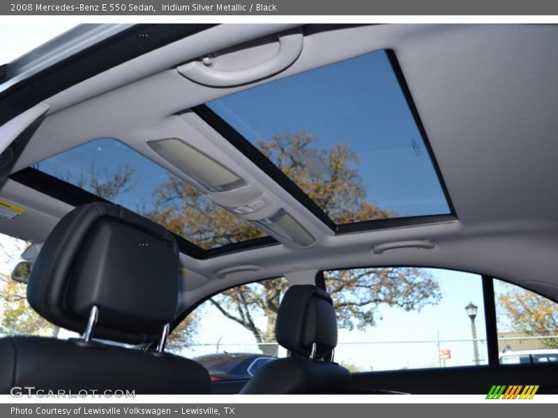 Iridium Silver Metallic / Black 2008 Mercedes-Benz E 550 Sedan