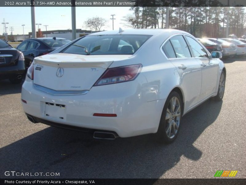 Bellanova White Pearl / Parchment 2012 Acura TL 3.7 SH-AWD Advance