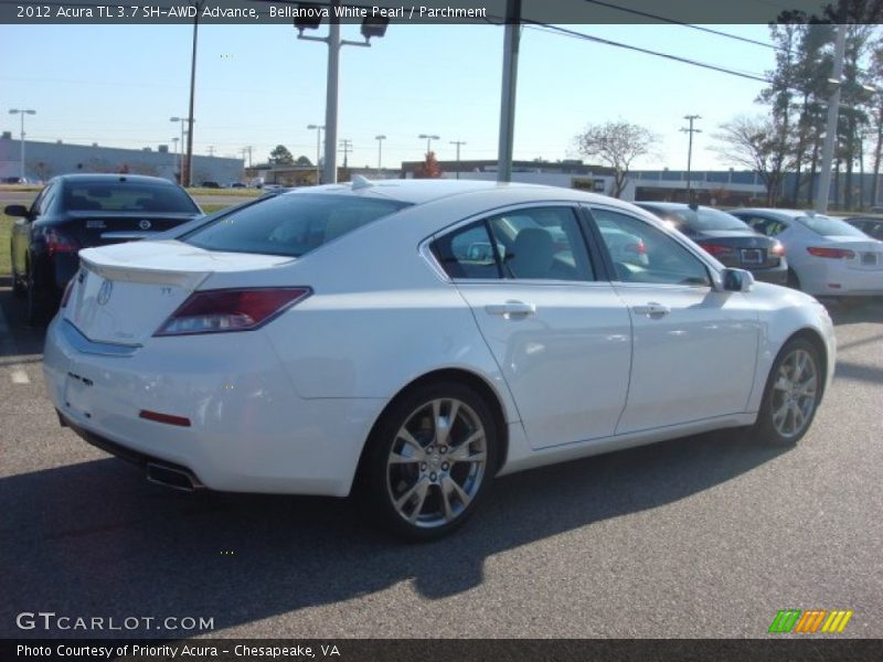 Bellanova White Pearl / Parchment 2012 Acura TL 3.7 SH-AWD Advance