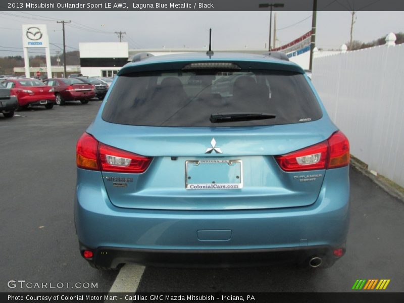 Laguna Blue Metallic / Black 2013 Mitsubishi Outlander Sport LE AWD