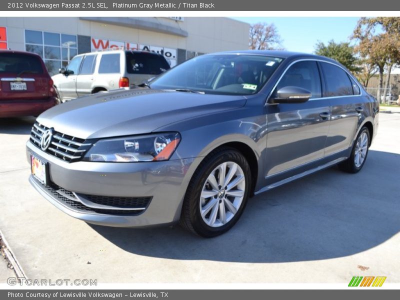 Platinum Gray Metallic / Titan Black 2012 Volkswagen Passat 2.5L SEL